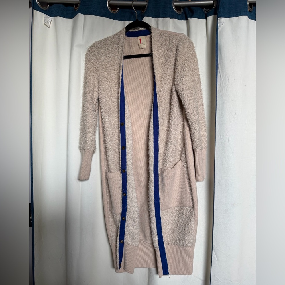 Elegant Beige Long Sweater